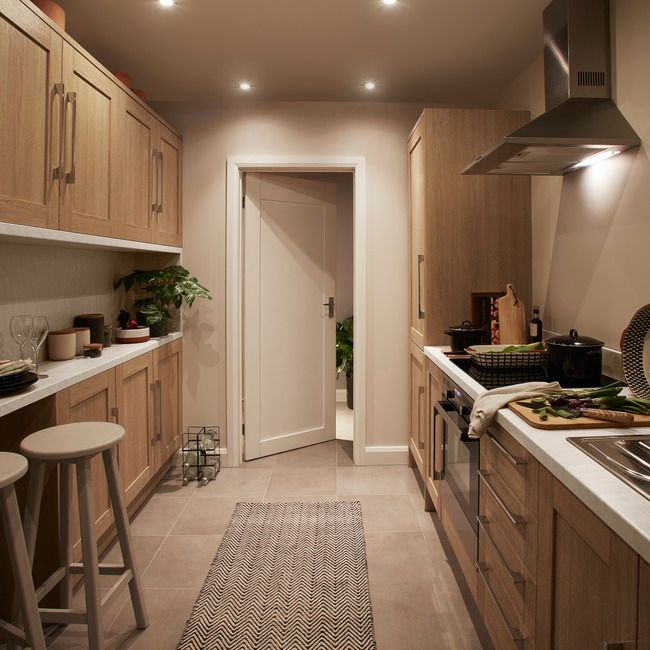 GoodHome Alpinia skjulepanel til køkkenskab med hårde hvidevarer 59,7 x 5,8 cm egetræ