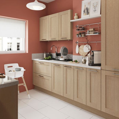 GoodHome Alpinia skjulepanel til køkkenskab med hårde hvidevarer 59,7 x 5,8 cm egetræ