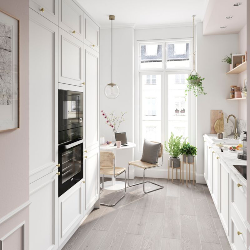 GoodHome Artemisia skjulepanel til køkkenskab med hårde hvidevarer 60 cm classic hvid