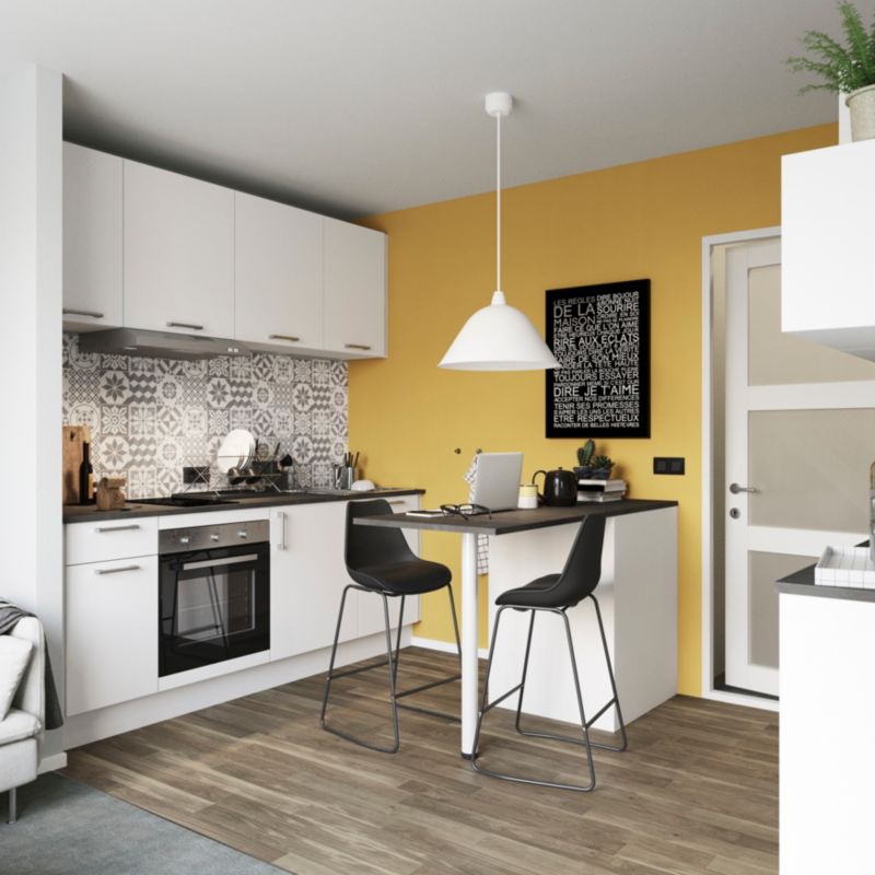 GoodHome Balsamita maskeringspanel til køkkenskab med hårde hvidevarer 59,7 x 11,5 cm mat hvid