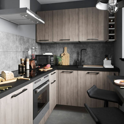 GoodHome Chia skjulepanel til køkkenskab med hårde hvidevarer 59,7 x 11,5 cm grå eg