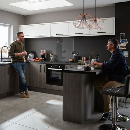 GoodHome Chia skjulepanel til køkkenskab med hårde hvidevarer 59,7 x 11,5 cm grå eg