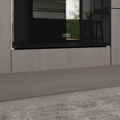 GoodHome Chia skjulepanel til køkkenskab med hårde hvidevarer 59,7 x 11,5 cm grå eg