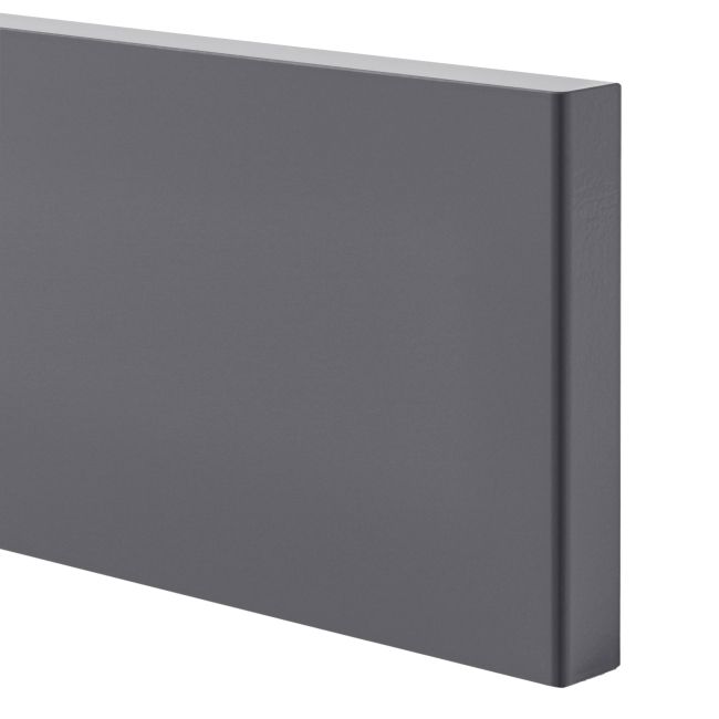 GoodHome Stevia maskeringspanel til køkkenskab med hvidevarer 60 x 11,5 cm i antracit højglans