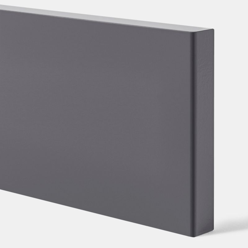 GoodHome Stevia maskeringspanel til køkkenskab med hvidevarer 60 x 11,5 cm i antracit højglans