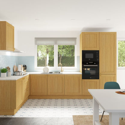 GoodHome Verbena skjulepanel til køkkenskab med hvidevarer 59,7 x 11,5 cm i naturlig egetræ