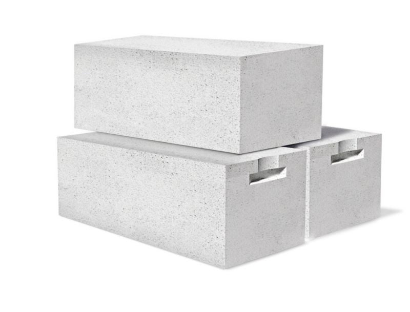 Gasbetonblok 24x24x59 cm Hvid med Greb