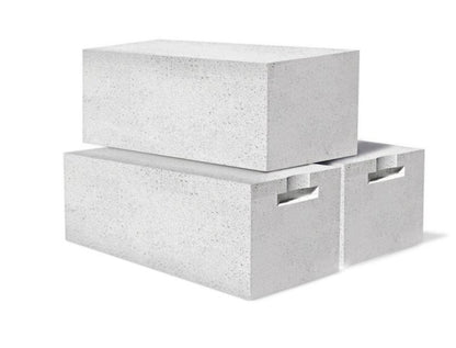 Gasbetonblok 24x24x59 cm Hvid med Greb