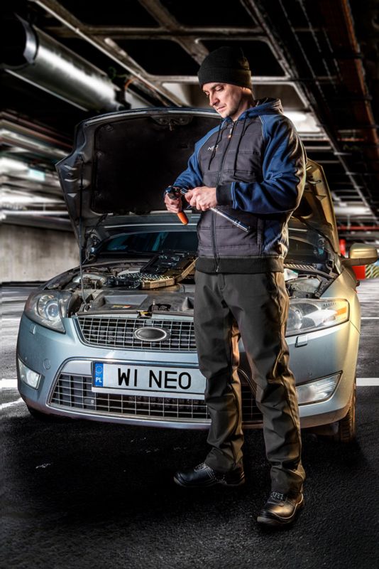 Strikket NEO TOOLS sweatshirt str. XXXL, 1 stk.