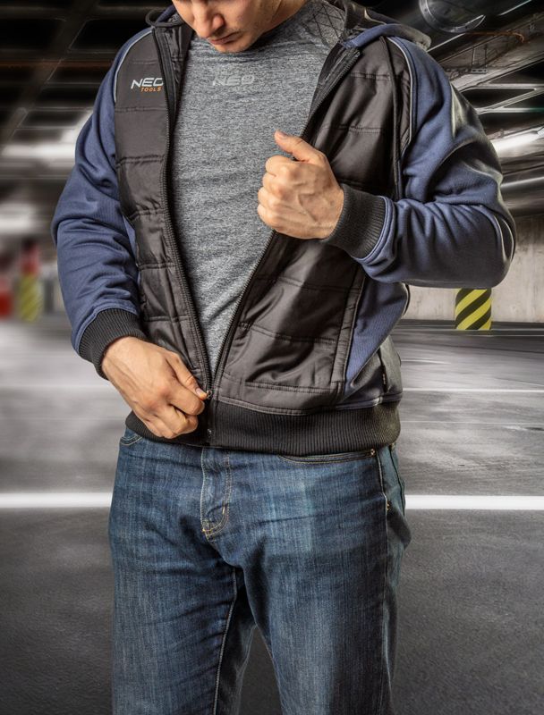 Strikket NEO TOOLS sweatshirt str. XXXL, 1 stk.