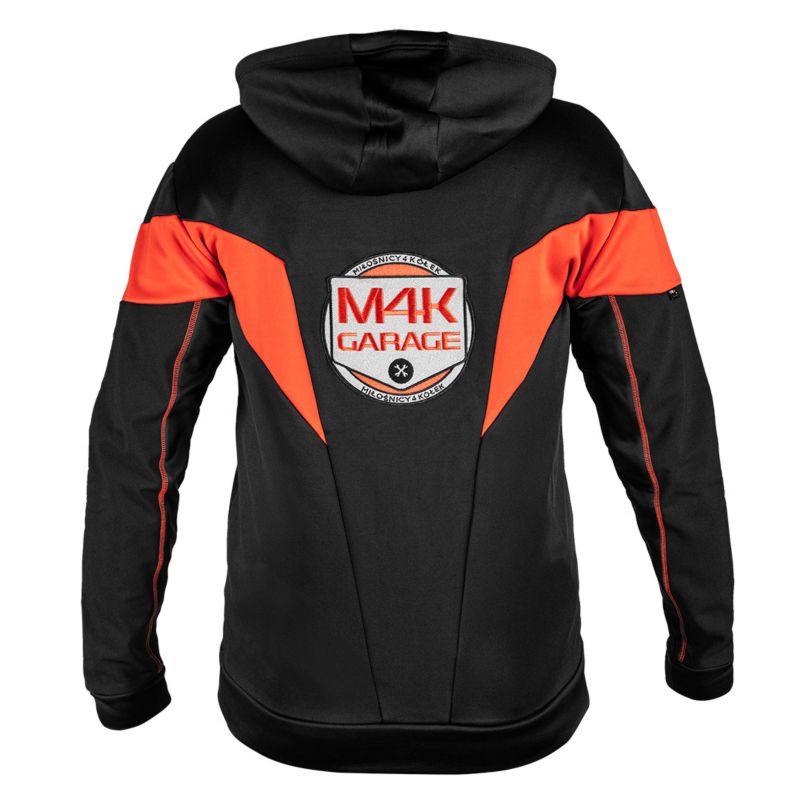 NEO TOOLS M4K Garage hættetrøje, sort-rød, størrelse M, 1 stk
