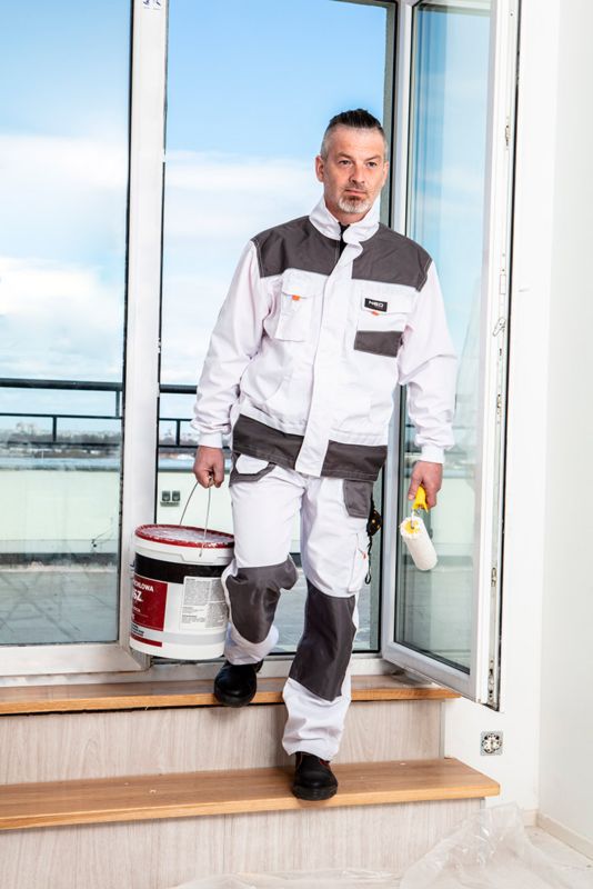 NEO TOOLS arbejdsbluse med forstærkninger på albuerne M 1 stk.
