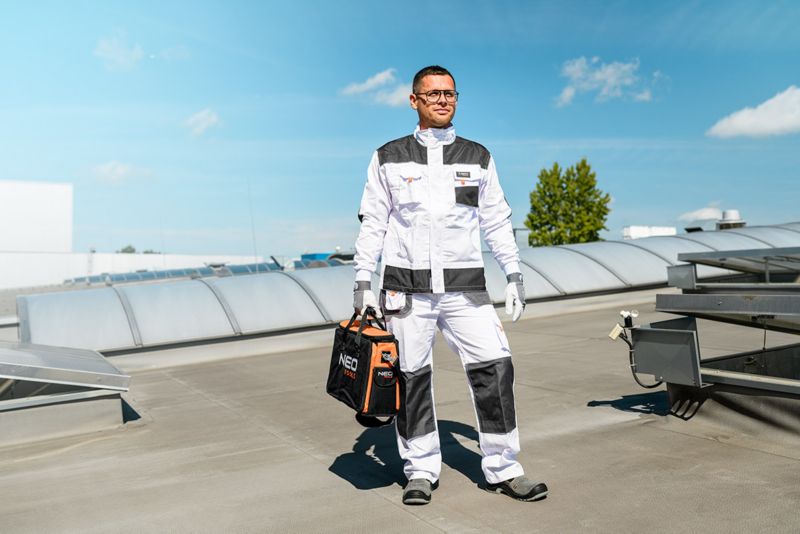 Arbejdstrøje NEO TOOLS med forstærkninger på albuerne S 1 stk.