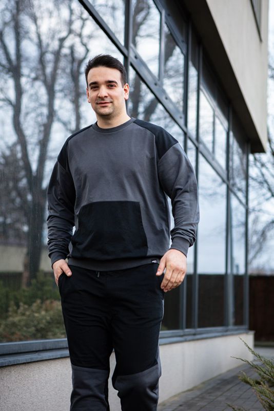 Unisex arbejdsbluse NEO TOOLS XL COMFORT, grå-sort, 1 stk.