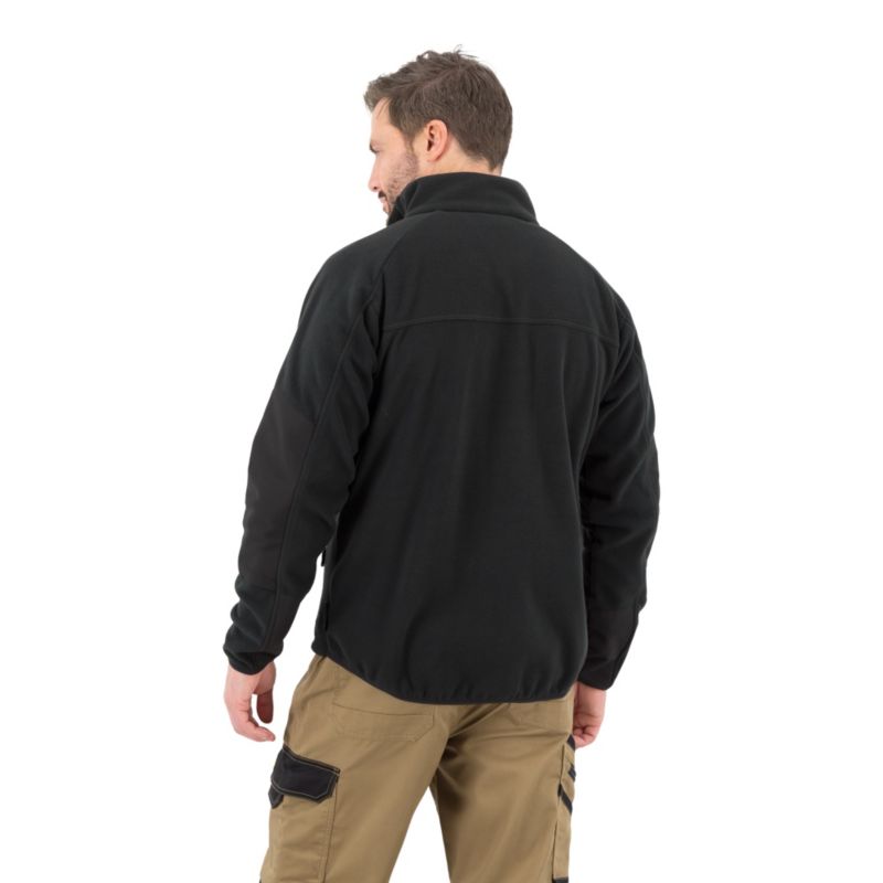 Site Karker fleecejakke sort XL