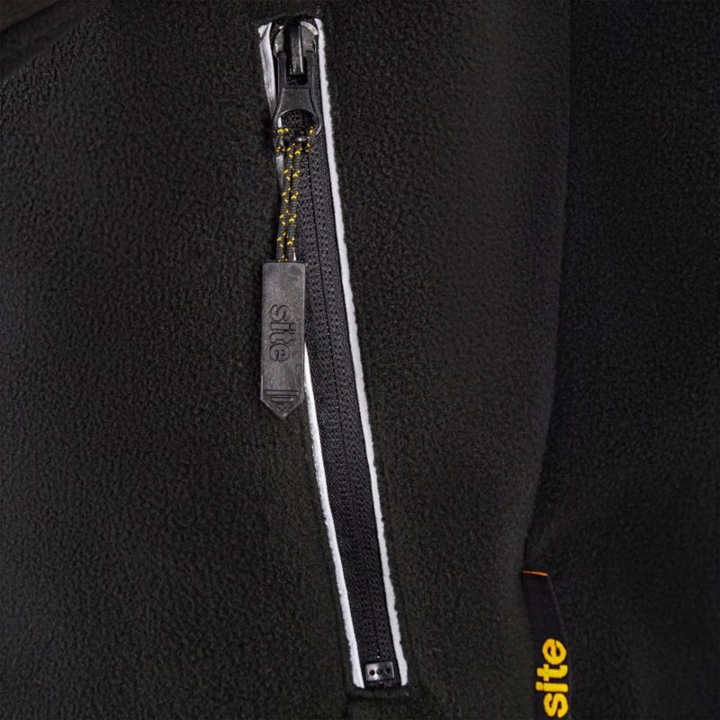 Site Karker fleecejakke sort XL