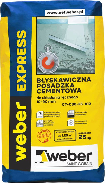 Cementgulv Hurtigtørrende Express 25 kg