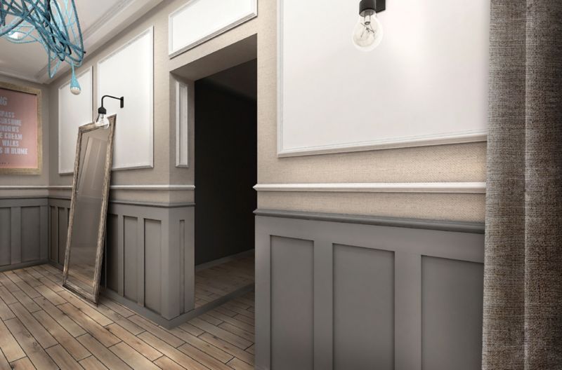 MDF-vægpanel Modern 2 m