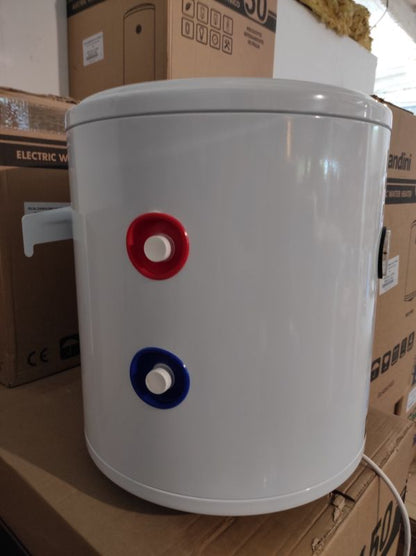 Vandvarmer med Spiral 50 Liter Hvid