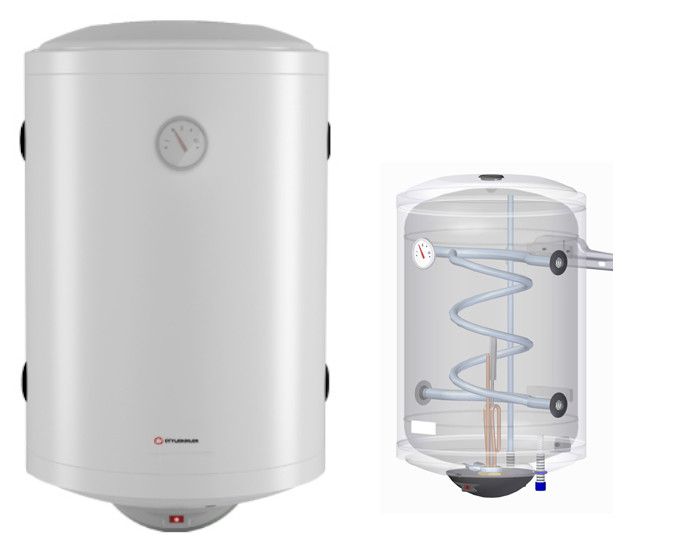 Vandvarmer 50 Liter med Spiral og Elpatron