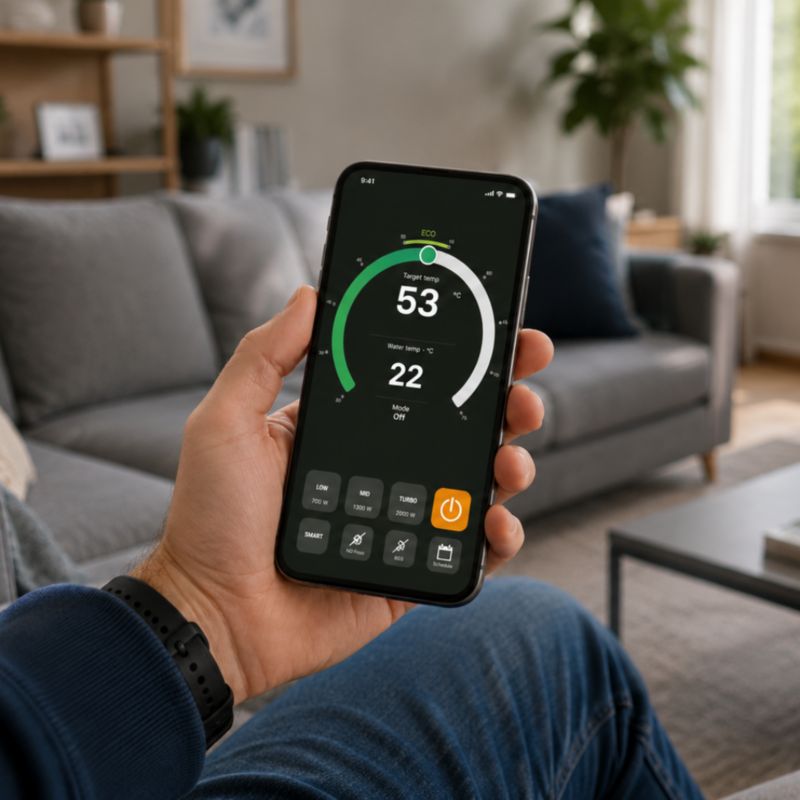 Elektrisk Vandvarmer BPC50 50 Liter Wi-Fi Sort