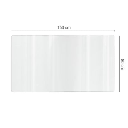 Bordbeskytter 160x80 cm Transparent Blød Glas