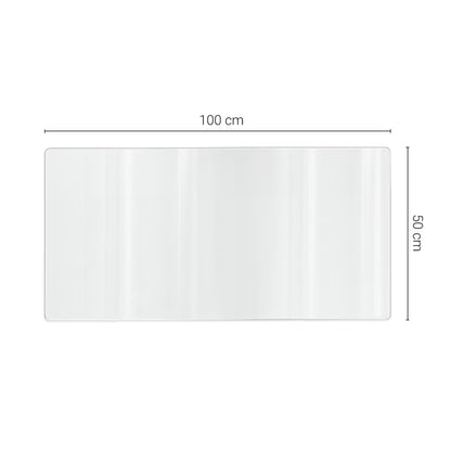 Bordbeskytter 50x100 cm Transparent Blød Glas 2 mm