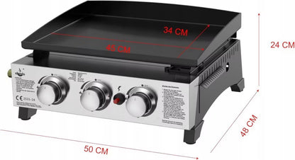 Bordgasgrill Austin III 50x48 cm 7,5 kW