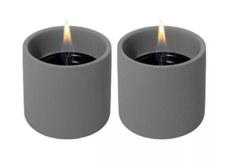 Bordpejs BREEZE 8 Ø9x7,5 cm Grå 2-Pak