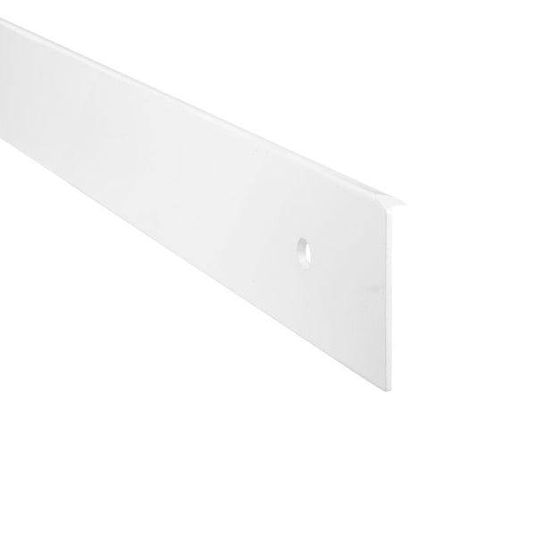 Bordpladeliste Højre 38 mm 62 cm Hvid Aluminium