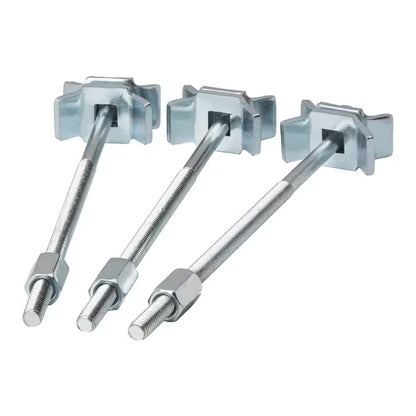 Bordpladesamler 150 mm Stål Sølv 3 Stk