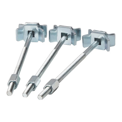Bordpladesamler 150 mm Stål Sølv 3 Stk