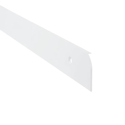 Bordprofil Højre 28 mm 62 cm Hvid Aluminium