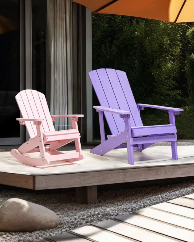 Børne Gyngestol Adirondack 52x68 cm Pastel Rosa