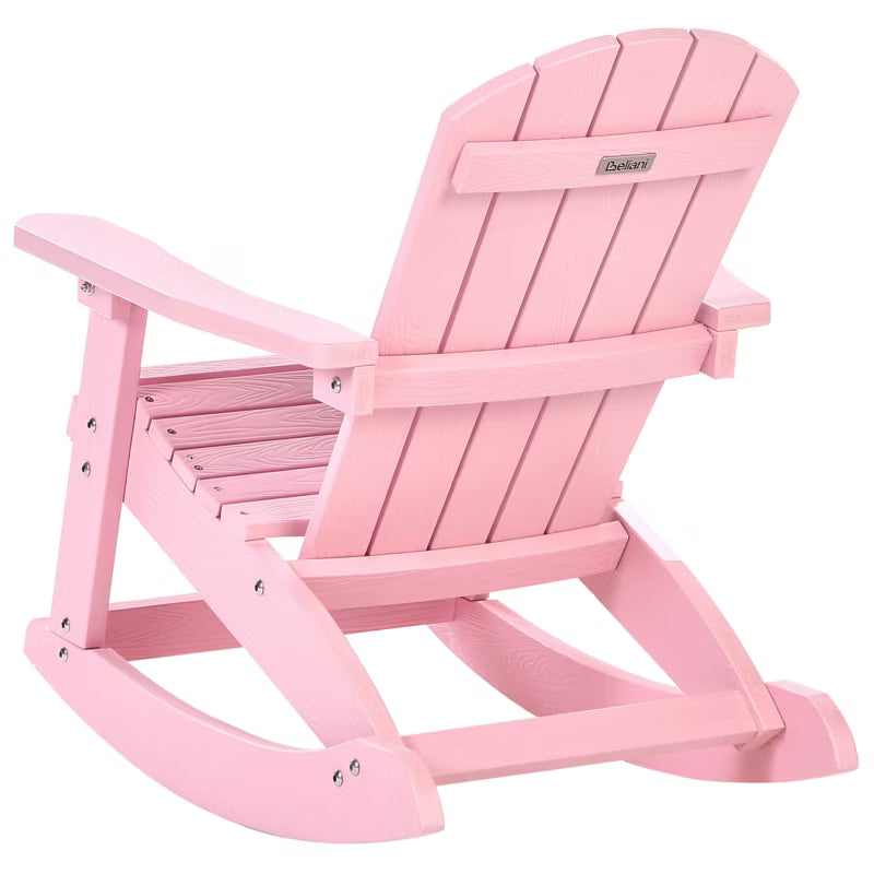Børne Gyngestol Adirondack 52x68 cm Pastel Rosa