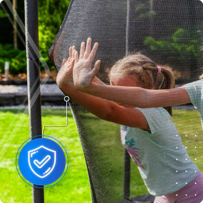 Børnetrampolin 140 cm med Indvendigt Sikkerhedsnet Blå