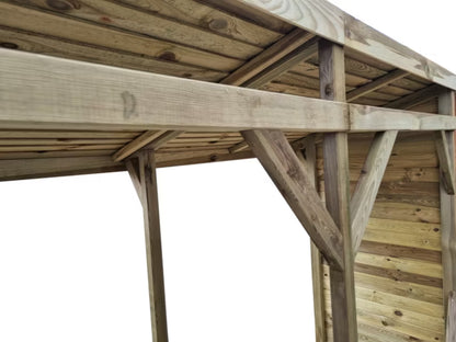 Brændely Dobbelt 280x111 cm Trykimprægneret Fyrretræ