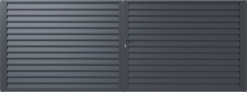 Tofløjet Polargos Imperial indkørselport 400 x 150 cm med lås