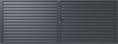 Tofløjet Polargos Imperial indkørselport 400 x 150 cm med lås