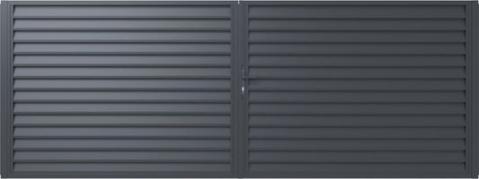 Tofløjet Polargos Imperial indkørselport 400 x 150 cm med lås