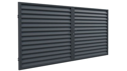 Tofløjet Polargos Imperial indkørselport 400 x 150 cm med lås