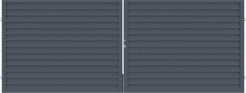 Tofløjet Polargos Imperial indkørselport 400 x 150 cm med lås