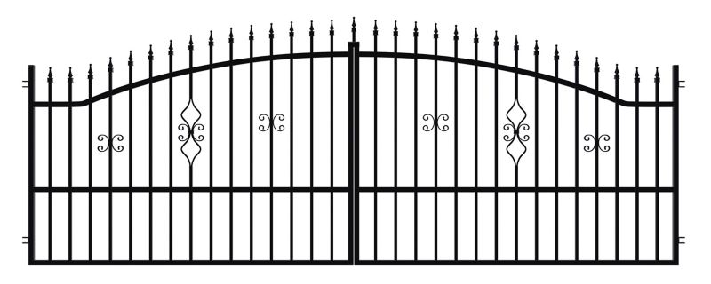 Dobbeltfløjet port Polargos Tola 2 400 x 150 cm