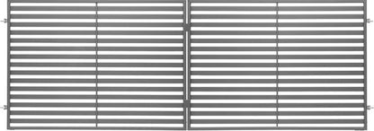 Tofløjet indkørselport Polbram Steel Group Brava 350 x 150 cm