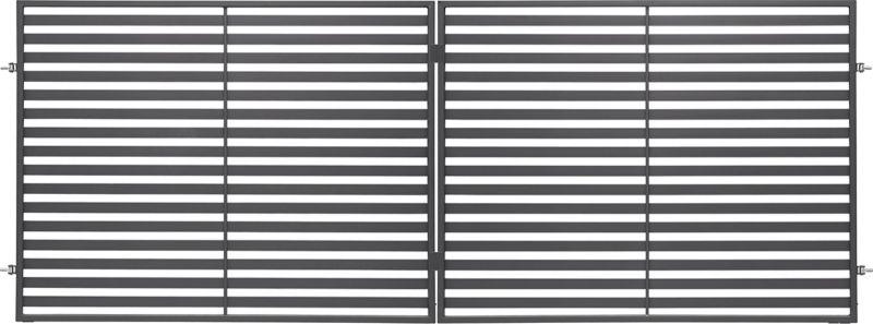 Tofløjet indkørselport Polbram Steel Group Brava 400 x 150 cm