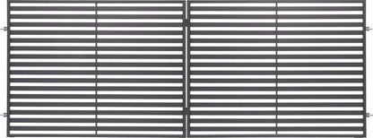 Tofløjet indkørselport Polbram Steel Group Brava 400 x 150 cm