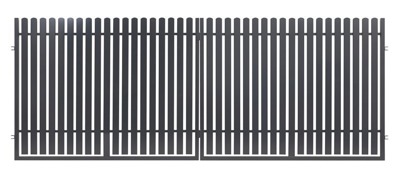 Tofløjet indkørselsport Polbram Steel Group Daria 2 400 x 150 cm