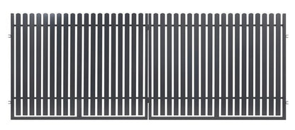 Tofløjet indkørselsport Polbram Steel Group Daria 2 400 x 150 cm