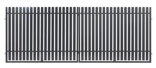 Tofløjet indkørselsport Polbram Steel Group Daria 2 400 x 150 cm