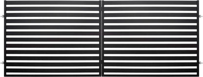 Dobbeltdørslåge Polbram Steel Group Lara 2 400 x 154 cm sort